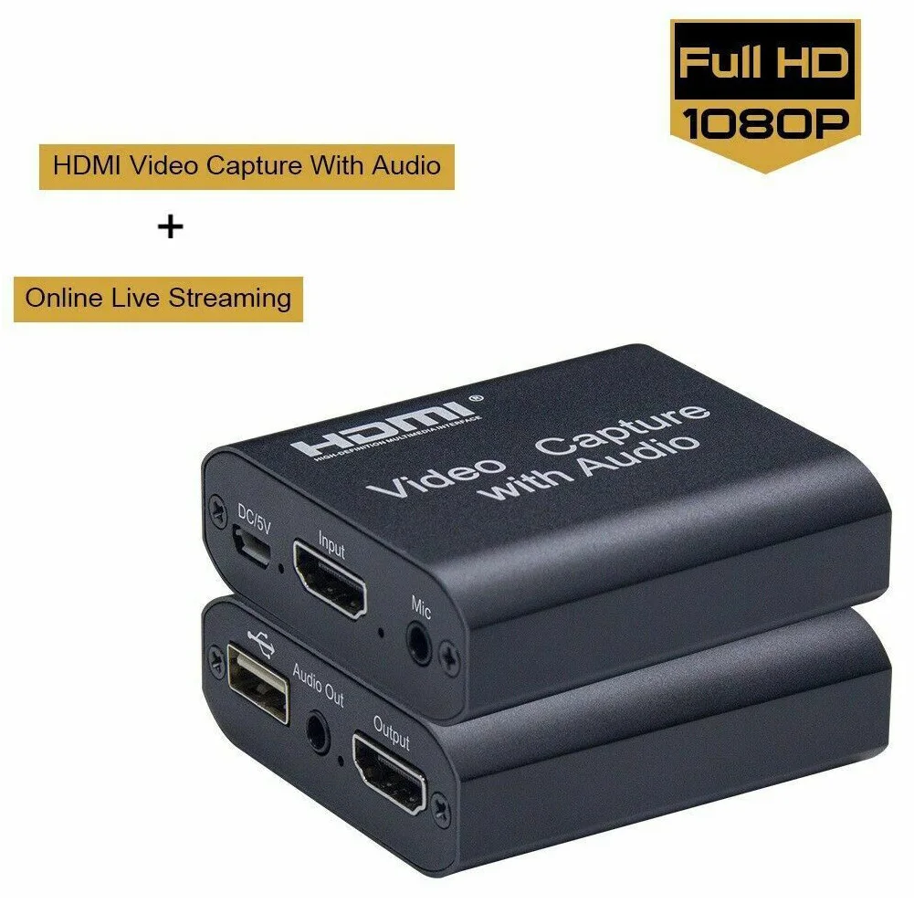 Plug And Play 4K обучающая видеокарта стерео вход портативный универсальный с Аудио HDMI