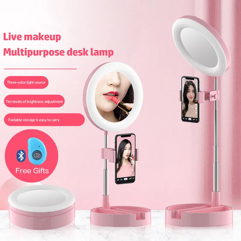 Кольцевой светильник для селфи кольцевой Tik Tok Youtube Beauty live TV мобильный телефон