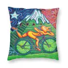 Квадратный чехол для диванной подушки с принтом в виде кислоты