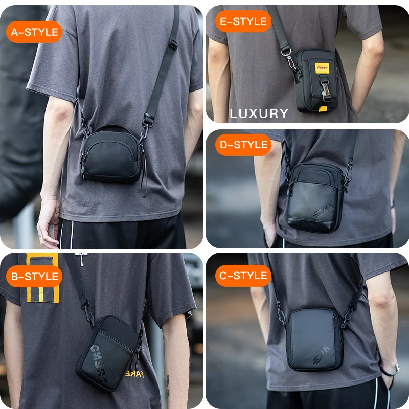 hk 2022 mens purse shoulder bag small messenger bags men travel crossbody bag handbags new fashion male phone money belt wallet free global shipping