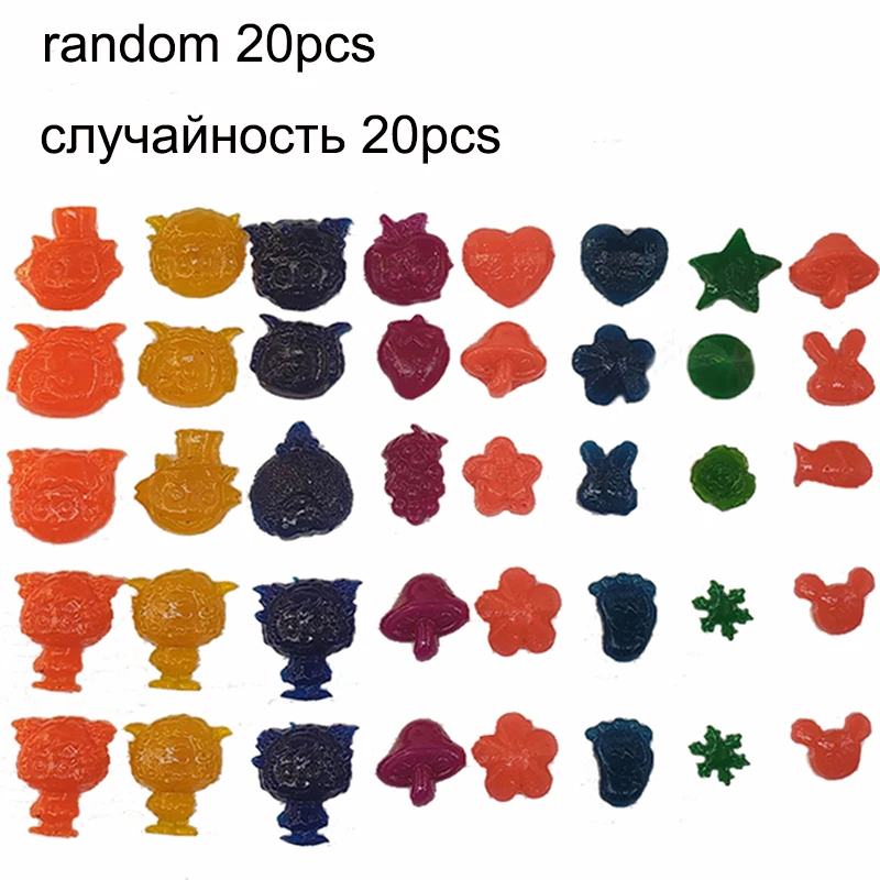 20 шт./пакет случайный кристаллическая почва воды бусины гидрогель орбиз orbiz