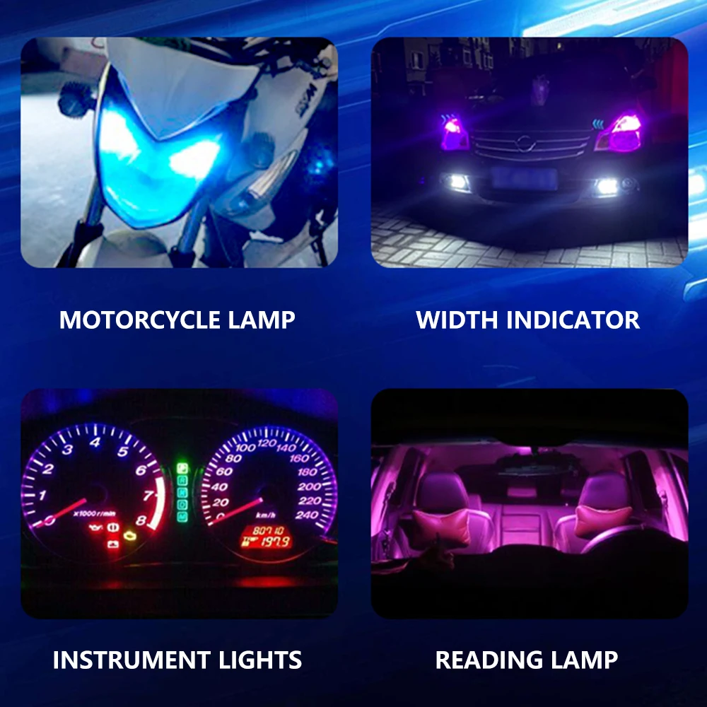 10x COB стекло W5W Led T10 новейший Автомобильный свет 6000K белый автомобильный номерной