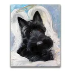 Полноразмерная Алмазная мозаика с мультяшным щенком, полноразмерная Алмазная картина с собакой 5D сделай сам, алмазная вышивка крестиком, Тедди для домашних животных