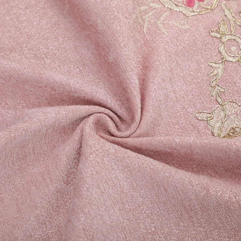 

New Embroidery Curtain Finished Curtains For Living Room Bedroom Cloth Factory Direct Sales Shade Curtain Yarn Custom