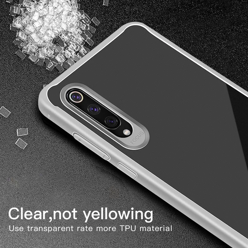 

Soft Bumper Frame Protection Clear Silicone TPU Cover Phone Case For Xiaomi Mi 10 9 Note 10 Pro 10T Back Cases For Redmi Note 9