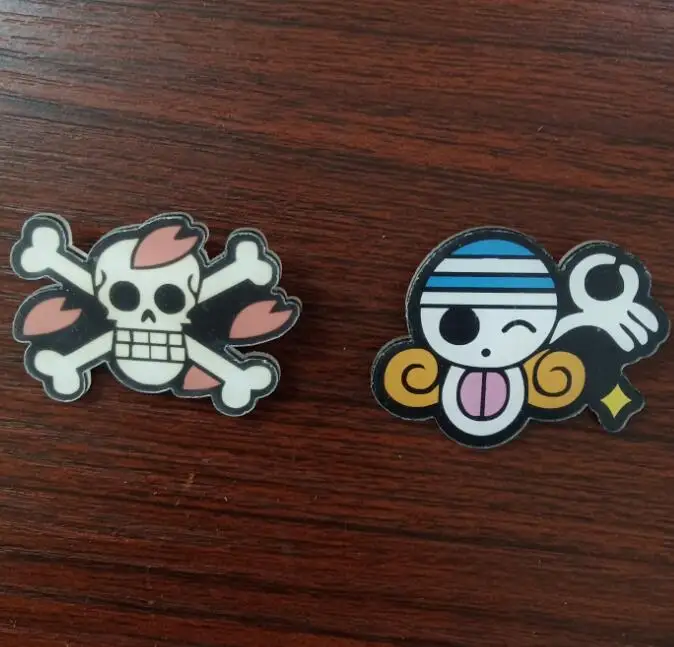 9 шт./компл. аниме мультфильм Цельный Луффи Скелет флаги значок брошь акриловые