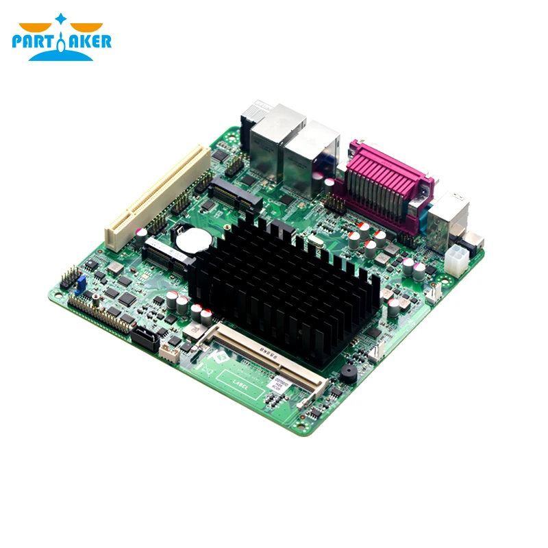 Mini Itx материнская плата Intel D2700 2 13 ГГц двухъядерный процессор 6 * COM ATM промышленные