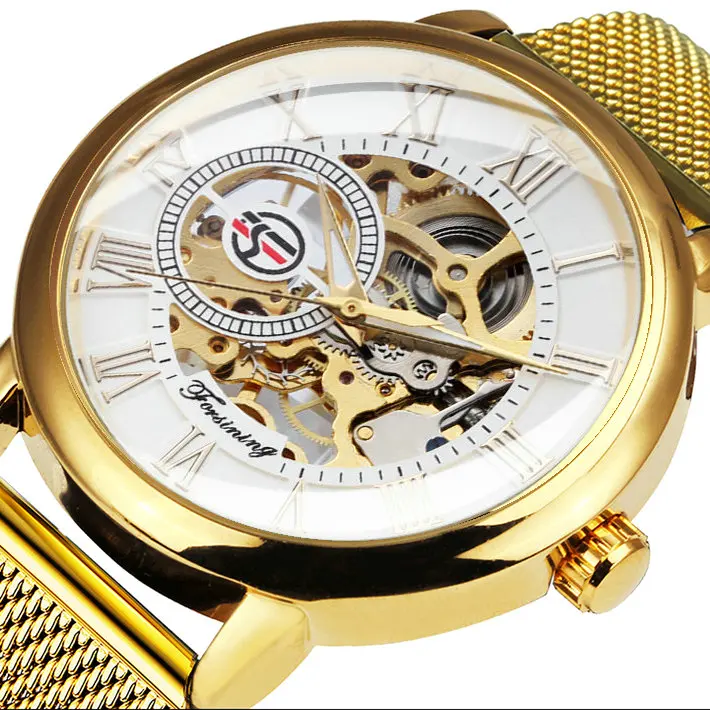 Часы наручные мужские механические Роскошные ультра тонкие Классические