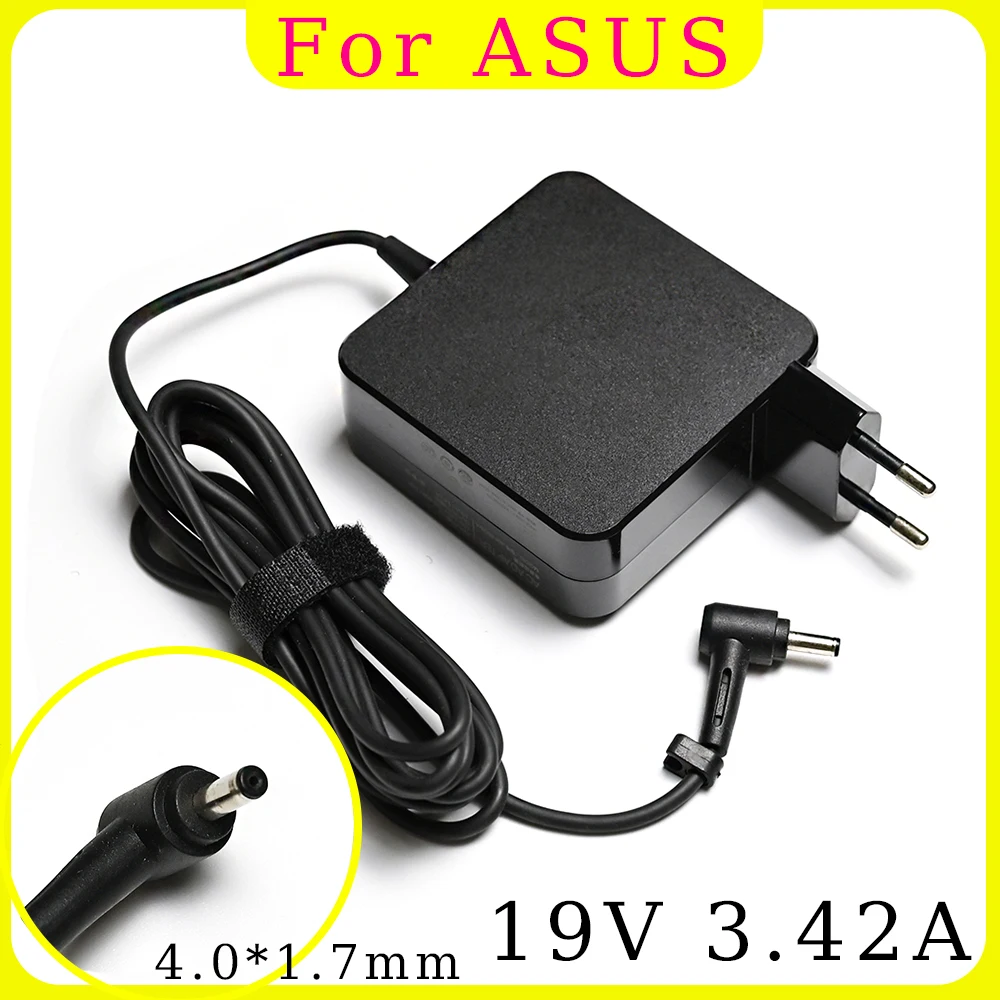 

19V 3.42A 65W 4.0X1.35mm AC Adapter Laptop Charger For Asus A442U X442U F442U F556U F441U F540U R541U S410U A480U A580U R540U