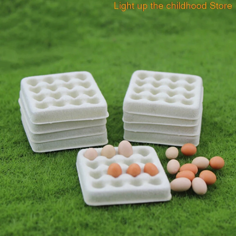 

1 шт., мини пустой лоток для яиц, Игрушечная модель кукольного домика, миниатюрная еда для игр, новая распродажа