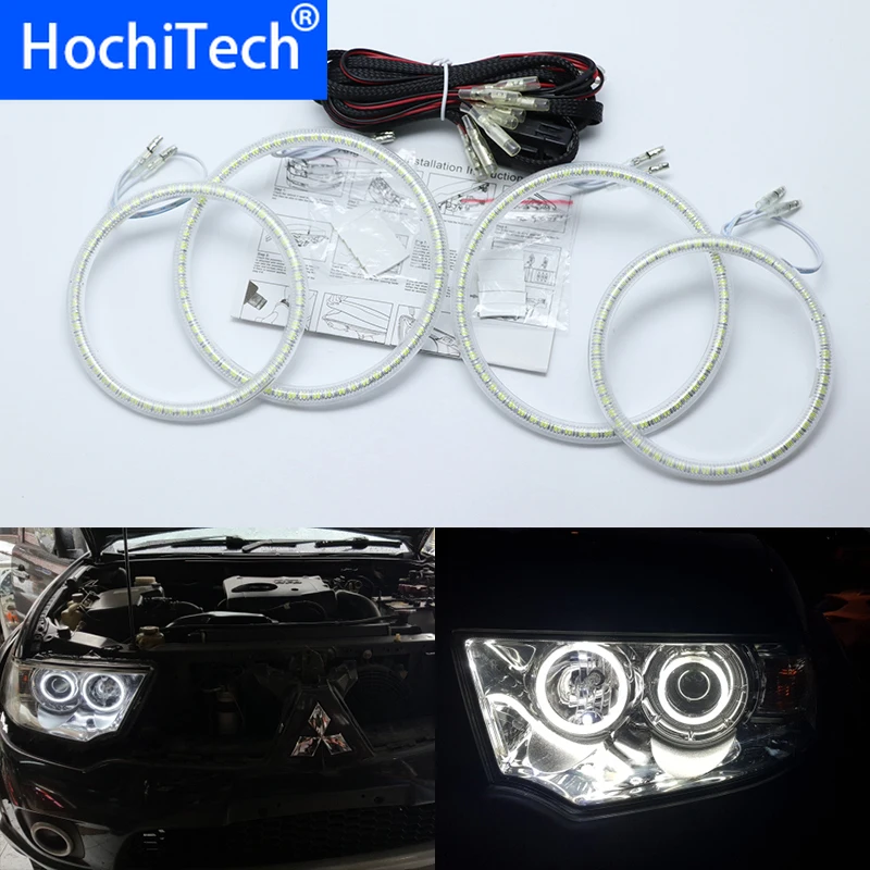 

for Mitsubishi Challenger Montero Sport 2008-2016 Ultra bright SMD white LED angel eyes 2600LM 12V halo ring kit day light