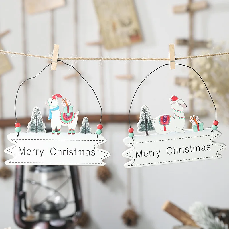 Новогодние рождественские украшения с надписью &quotMerry Christmas&quot подвесные