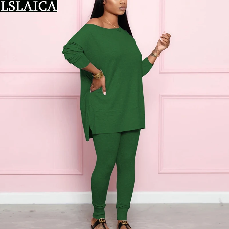

Fashion Two Piece Set Women Tracksuit Long Sleeve O Neck Casual Loose Oversize Top and Pencil Pants Set Sweatsuit Streetwear