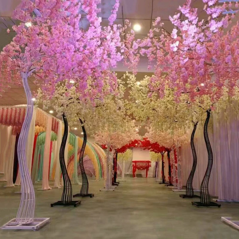 Искусственный цветок вишни JAROWN розовый цвет Вишневое дерево Свадебная подставка