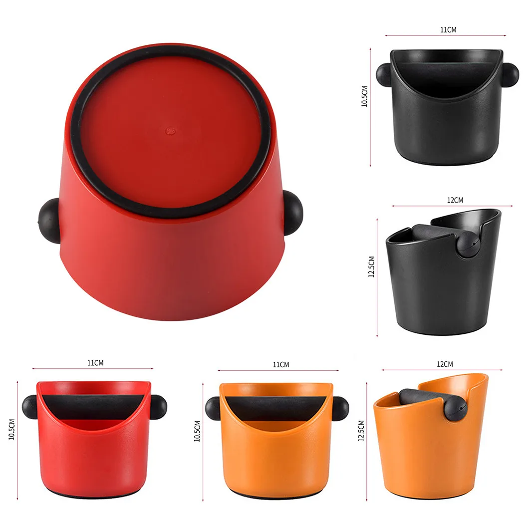 

ABS Shock-absorbent Espresso Knock Box Anti slip Coffee Grind Dump Bin Waste Bin with Detachable Knock Bar for Barista