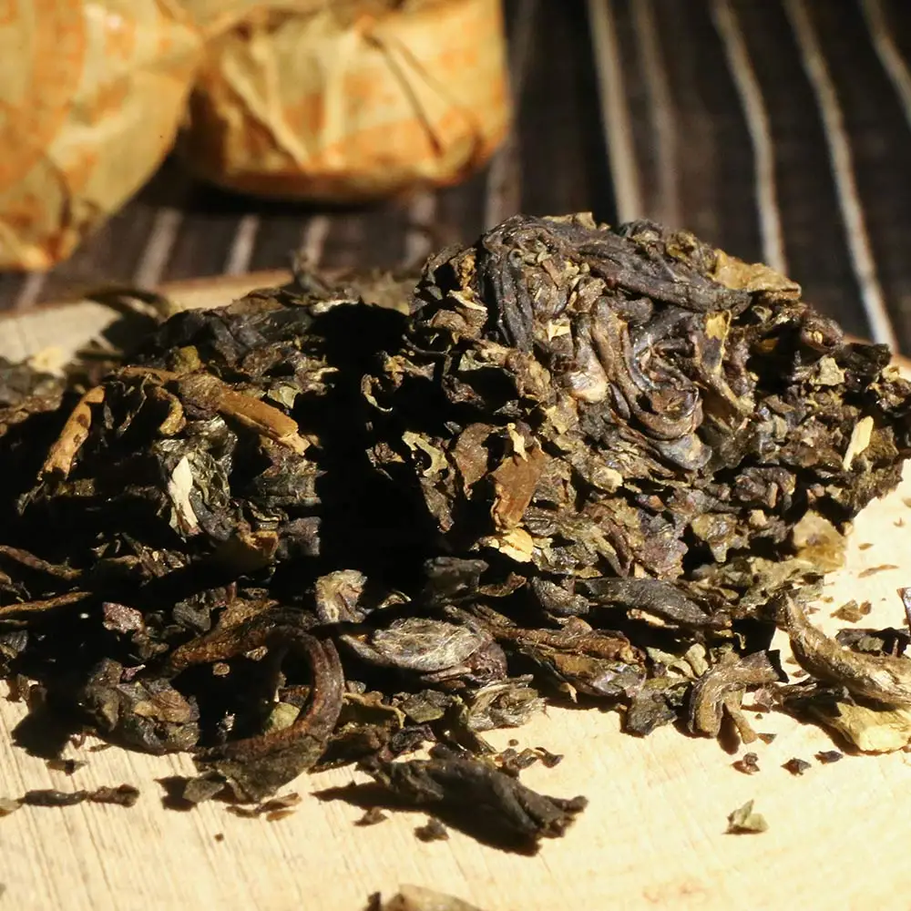 чай пуэр Laocang 2015 г. мини-сырец из ПУ-erh Tuocha с глютиновым ароматом рисовый Sheng Pu-erh Tuo