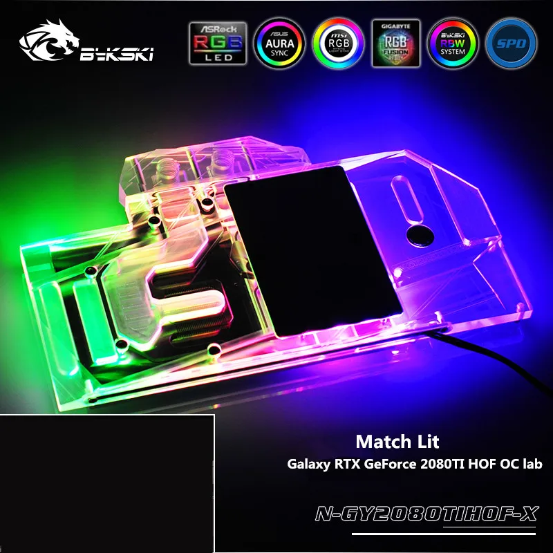 Блок воды Bykski для GALAX RTX GeForce 2080TI HOF OC lab графическая карта AURA SYNC N GY2080TIHOF X с полным