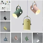 Подвесной светильник в скандинавском стиле, с регулируемым углом, E27, маленький подвесной светильник, подвесной светильник для домашнего декора, светильник и прожектор для бара, витрины