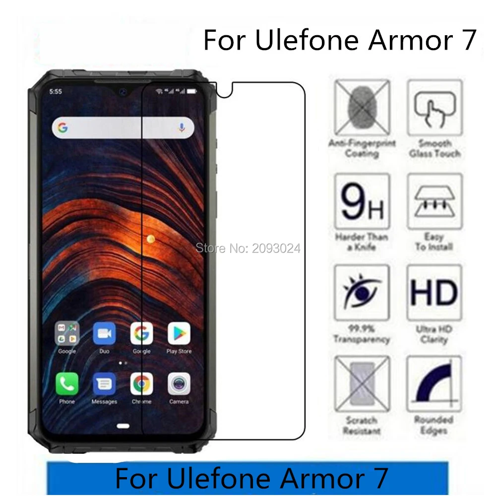 

5 шт. закаленное стекло для ulefone armor 7 защитная крышка для экрана Взрывозащищенная фотопленка для ulefone 7 стеклянный чехол