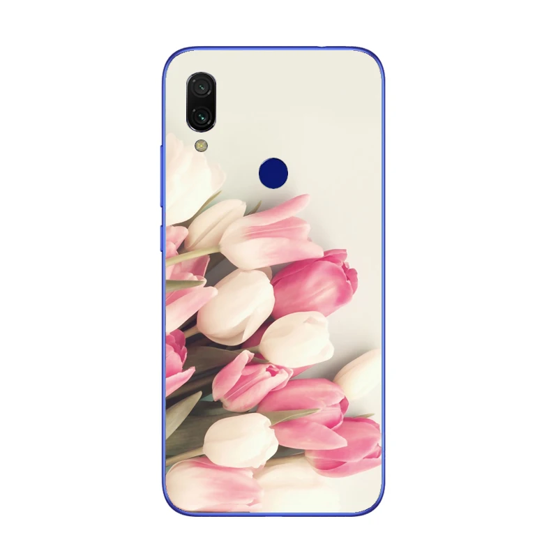 Для Xiaomi Redmi 7 Чехол чехол Мягкие силиконовые с рисунком задняя крышка для Coque Redmi7