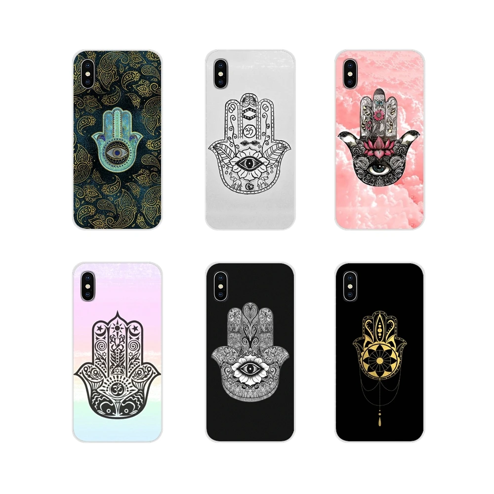 Мягкий прозрачный чехол Hamsa для Xiaomi Mi4 Mi5 Mi5S Mi6 Mi A1 A2 5X 6X 8 9 Lite SE Pro Max Mix 2 3 2S с рисунком