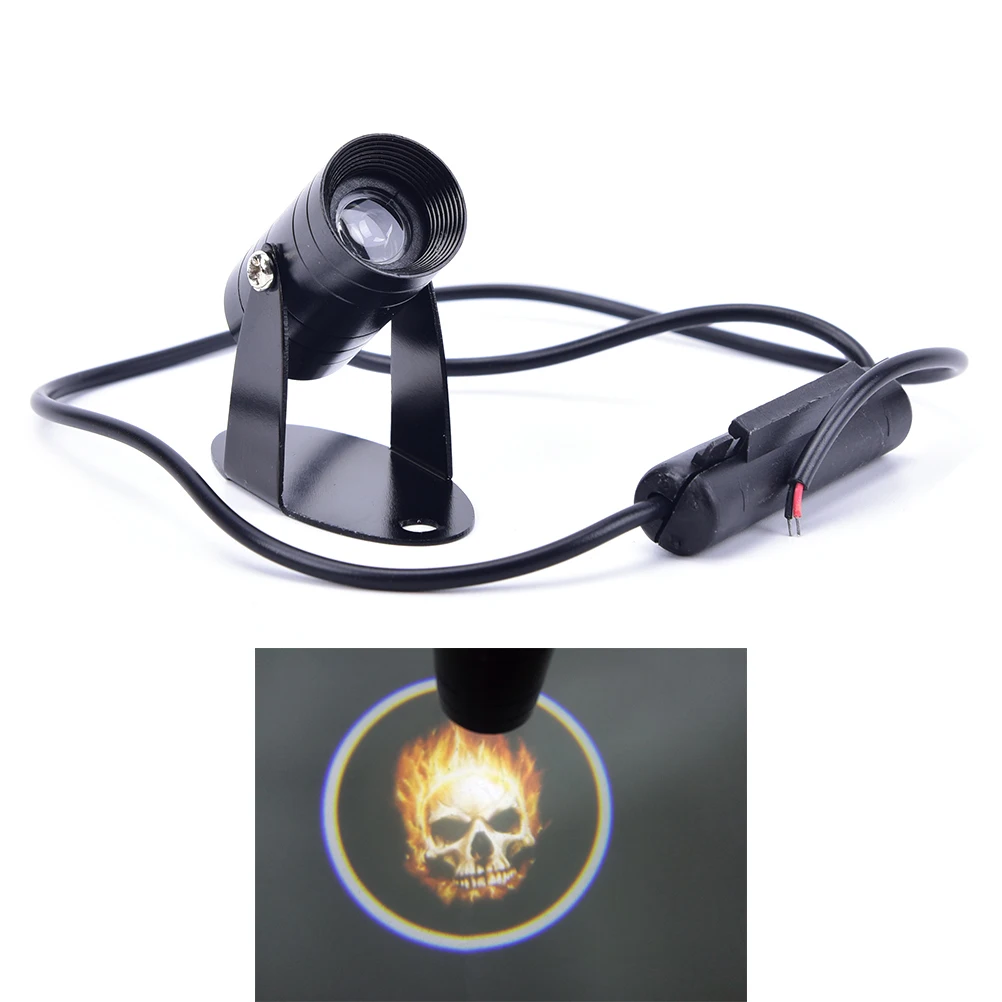 Один шт. 3D Призрак Райдер пламенный череп значок эмблема