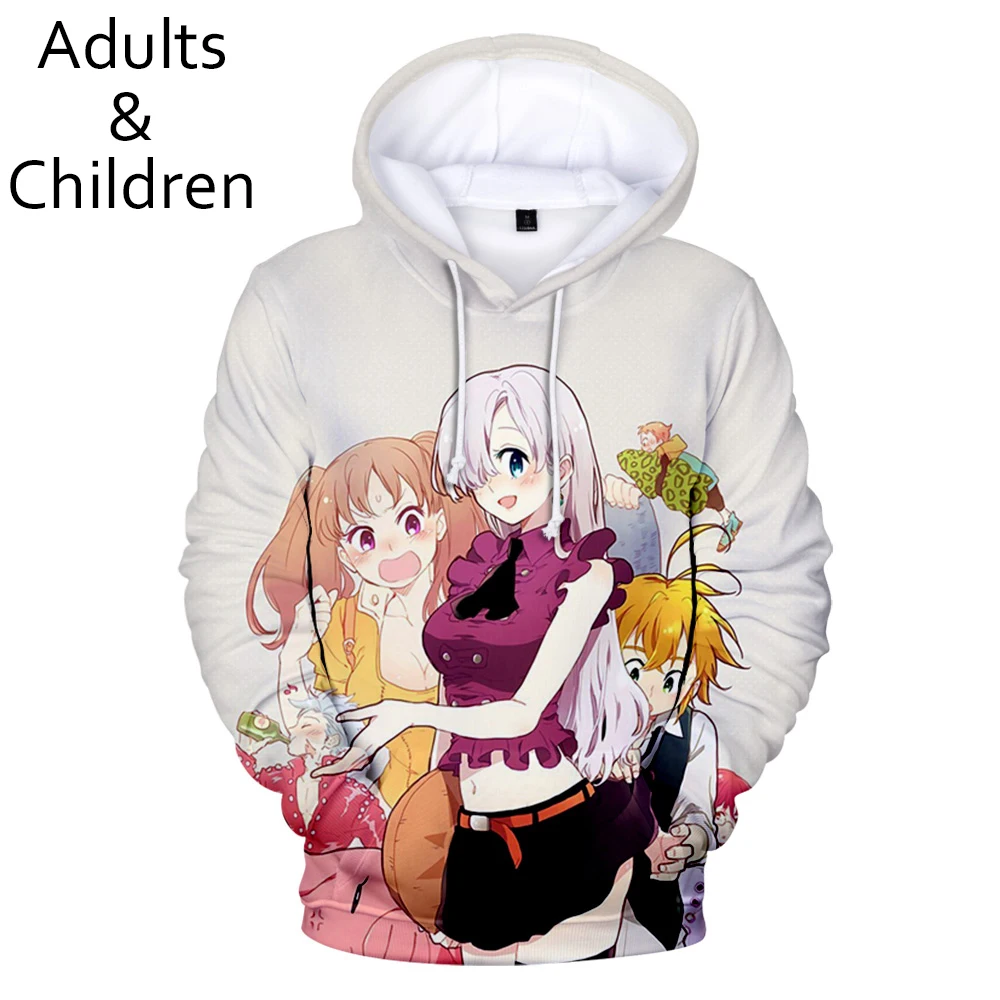 Удобные худи с 3D принтом семи смертных грехов мужские и женские толстовки модная