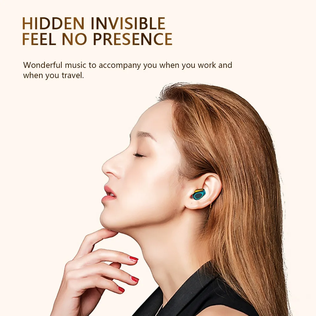 Новая стильная мини гарнитура Bluetooth 5 0 TWS беспроводные наушники стереонаушники