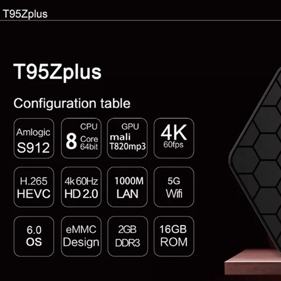 ТВ-приставка на Android 7 1 2 + 16 ГБ Wi-Fi Google Netflix | Электроника