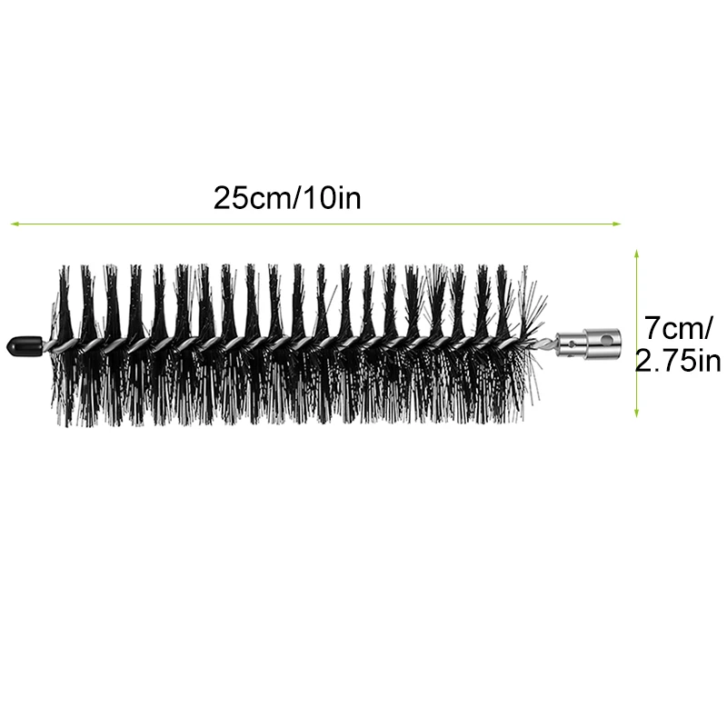 2 шт 0 12x140 мм M6 подметальная стальная проволочная трубка щетки для дымохода трубы