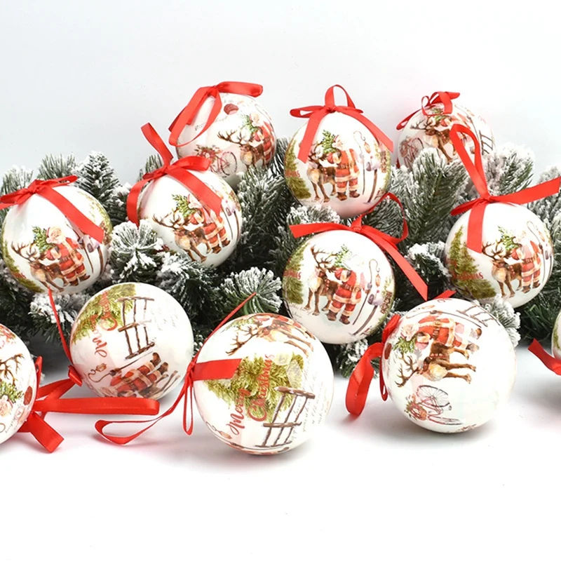 

14PCS Xmas Party Hanging Ball for Home Party Ornament Christmas Gift Christmas Tree Decor Ball Ornament Xmas Tree Toys