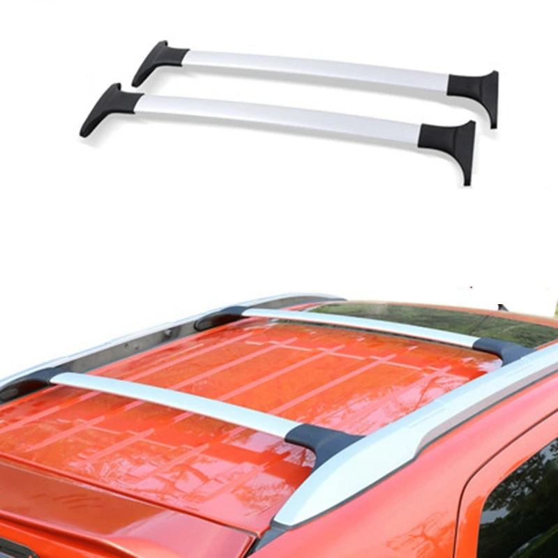 Car Styling For Ford Ecosport 2013-2020  Aluminum Alloy Side Bars Cross Rails Roof Rack Luggage Carrier Rack 2Pcs