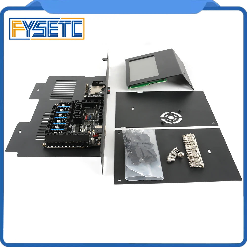 FYSETC F6 V1.3 материнская плата + 6 шт. TMC2208 драйвер двигателя 4 3 &quotдюймовый сенсорный