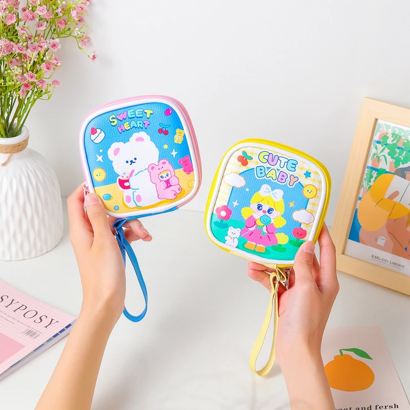 Новый корейский чехол для наушников Ins Bear с ремешком портативные наушники Bluetooth