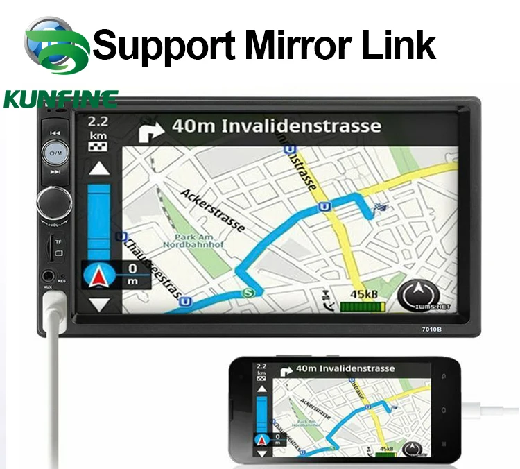 Автомагнитола с сенсорным экраном 7 дюймов MP5 плеер поддержкой Bluetooth FM/USB/AUX