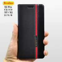 leather flip cover case for realme x2 xt x3 superzoom 3 6 6s 6i 5 7i 7 pro 5i 5s c20 c21 c2 c3 c11 c15 c12 c17 a9 a5 2020 cases