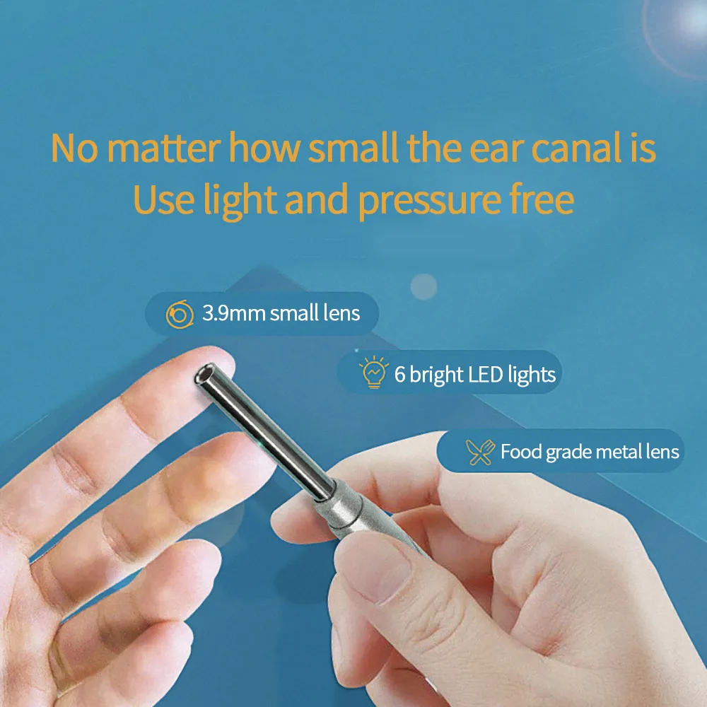 

Ear Wash Spoon LED Flash Ear Wax Curette Picker Vision Child Ear Pick Ear Wax Remover Ear Nose New Tweezers