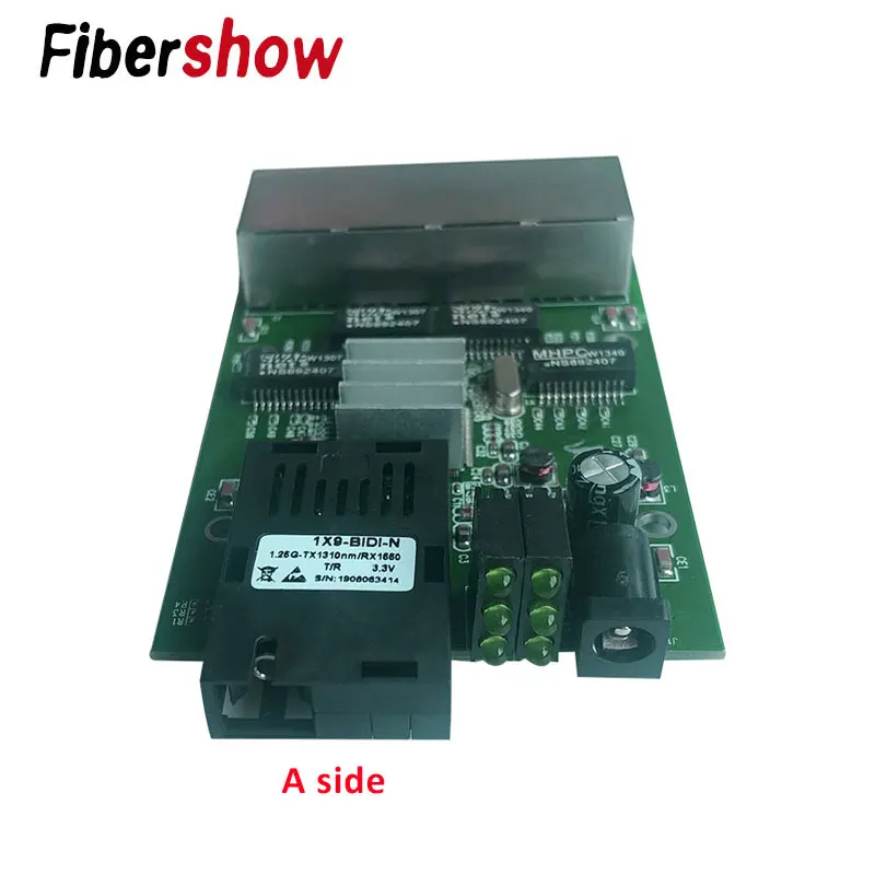 4 RJ45 1 SC Fast Ethernet switch Converter Fiber Optical Media fiber Port PCBA 10/100/1000M | Мобильные телефоны и