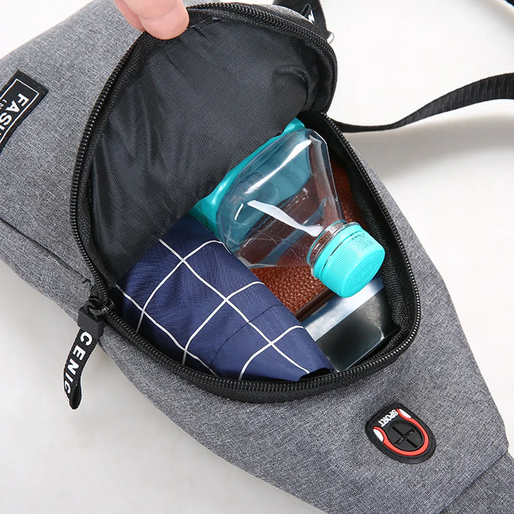 2020 Men Women Nylon Waist Packs Sling Bag Outdoor Sport Shoulder Crossbody Chest Travel Messenger Pack Purse Bolsa | Багаж и сумки