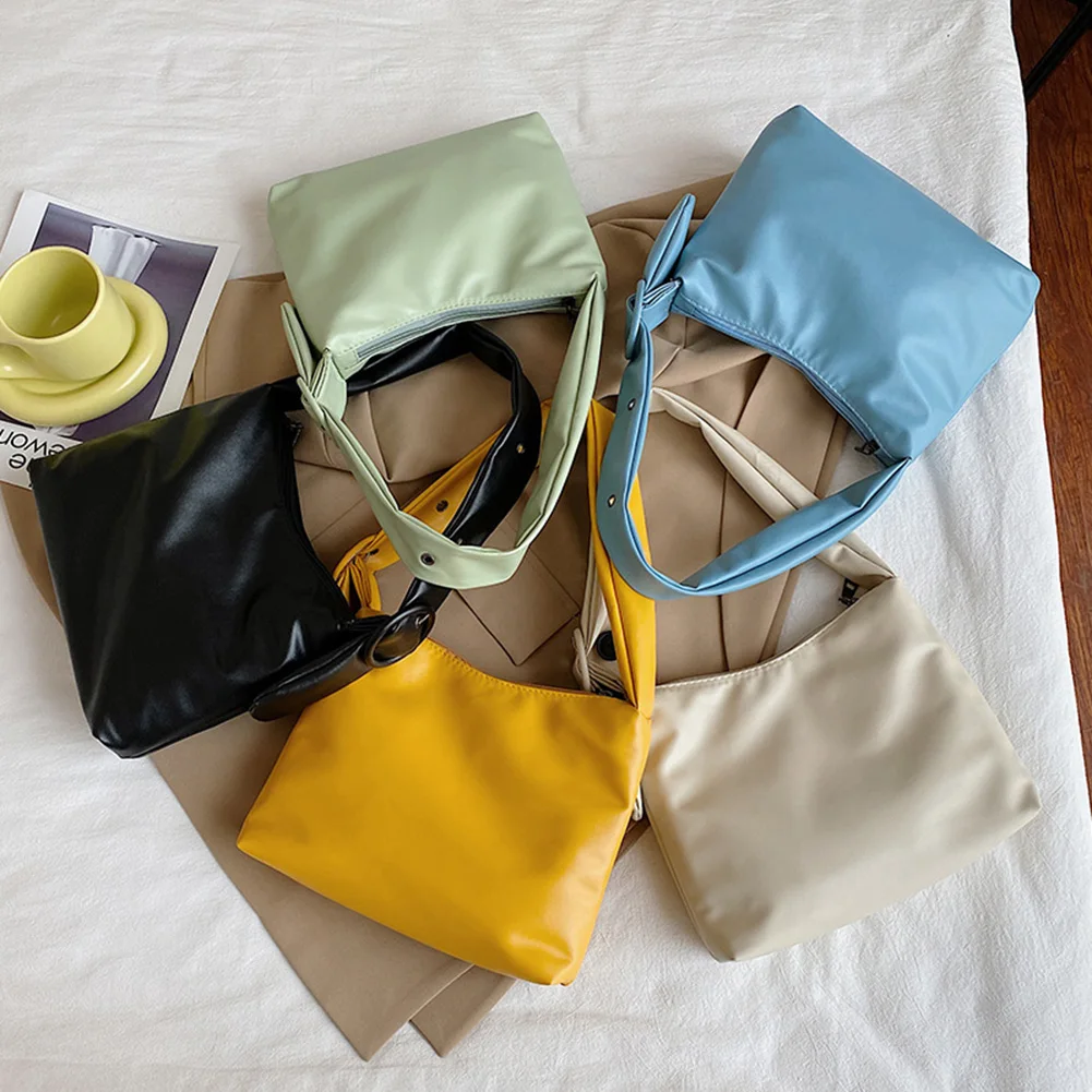 

Women's Bag Elegant PU High Quality Shoulder Underarm Bags for Women Casual Ladies Solid Color Small Shopper Handbags Purse