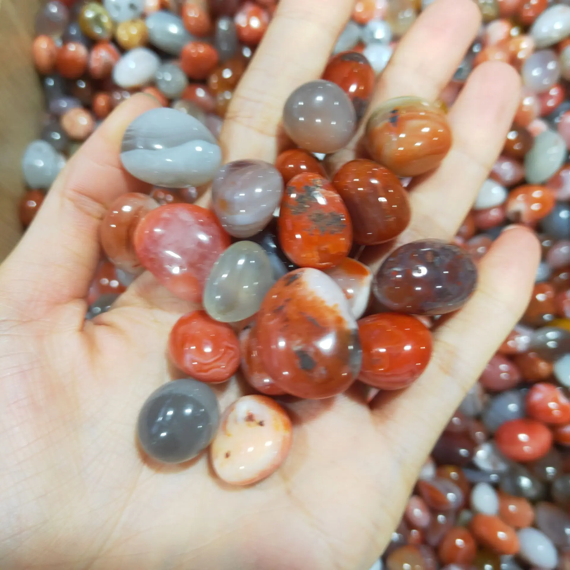 Натуральные красные сердолические лечебные камни для посадки аквариума | Дом и