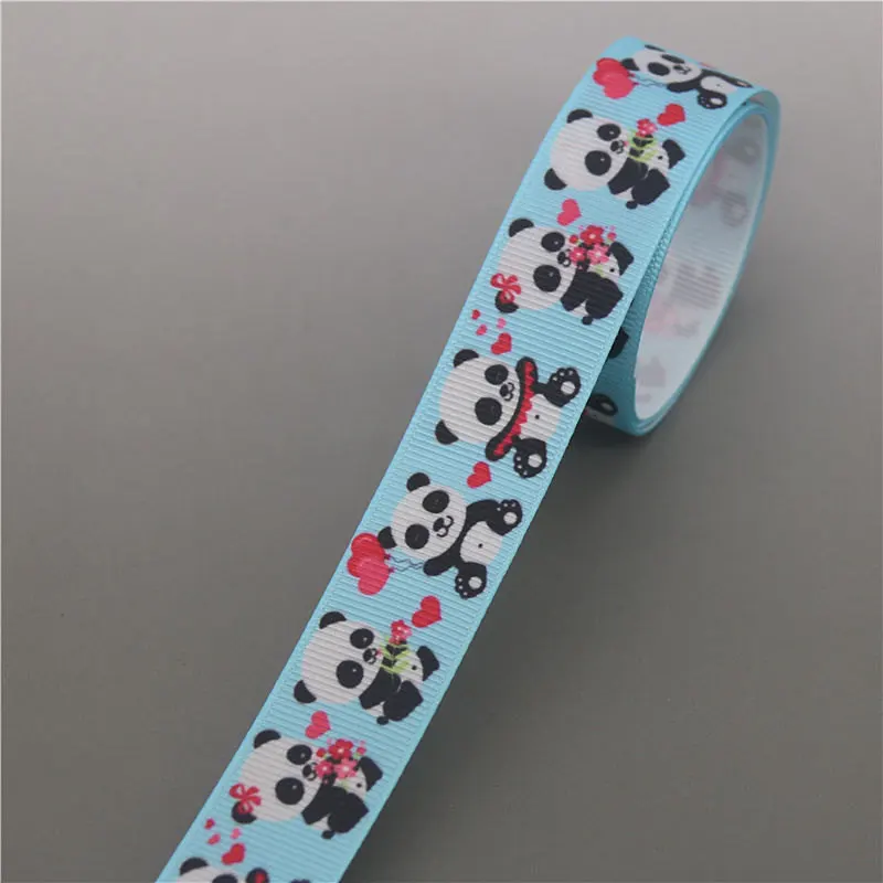 DHK 5 ярдов животные белка маска ленивого напечатан Grosgrain ленты ленточный