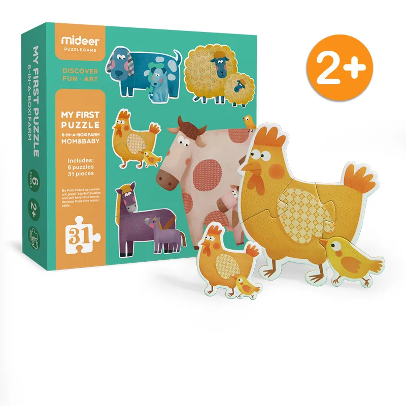 Лучшая игрушка для детей 2 + лет бумажная доска головоломка 3D пазл Детские пазлы с