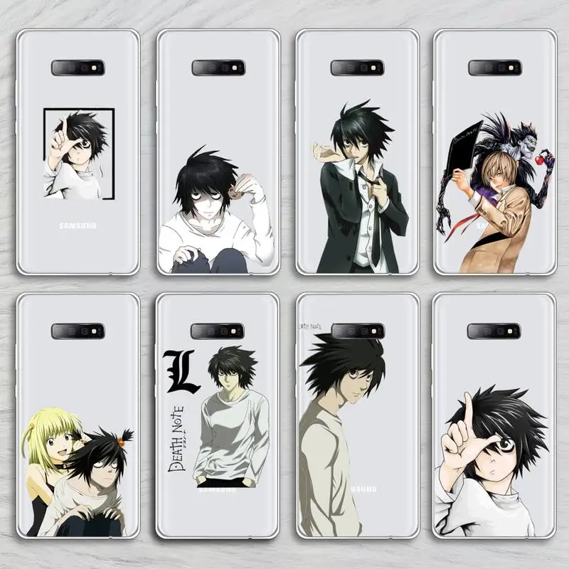 

Kira Light Yagami Death Note Phone Case Transparent For Samsung Galaxy A S 8 9 10 12 20 21 40 50 52 51 70 71 2019 fe ultra plus