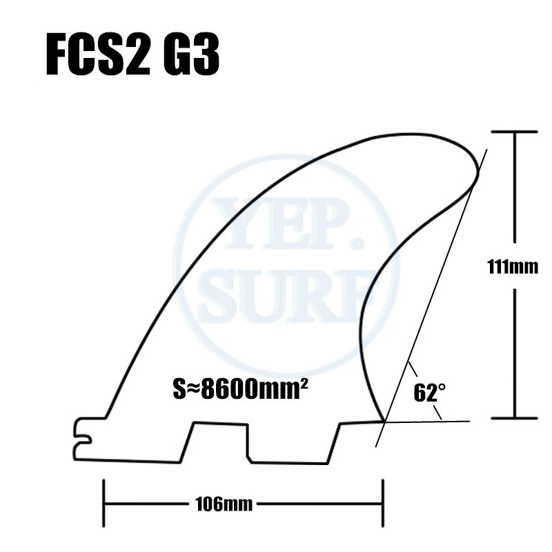 

UP- Surf Fins FCS2 G3 Fin Blue/Green/Red/White/Orange color Surfboard Fin fins surfing fin Quilhas thruster