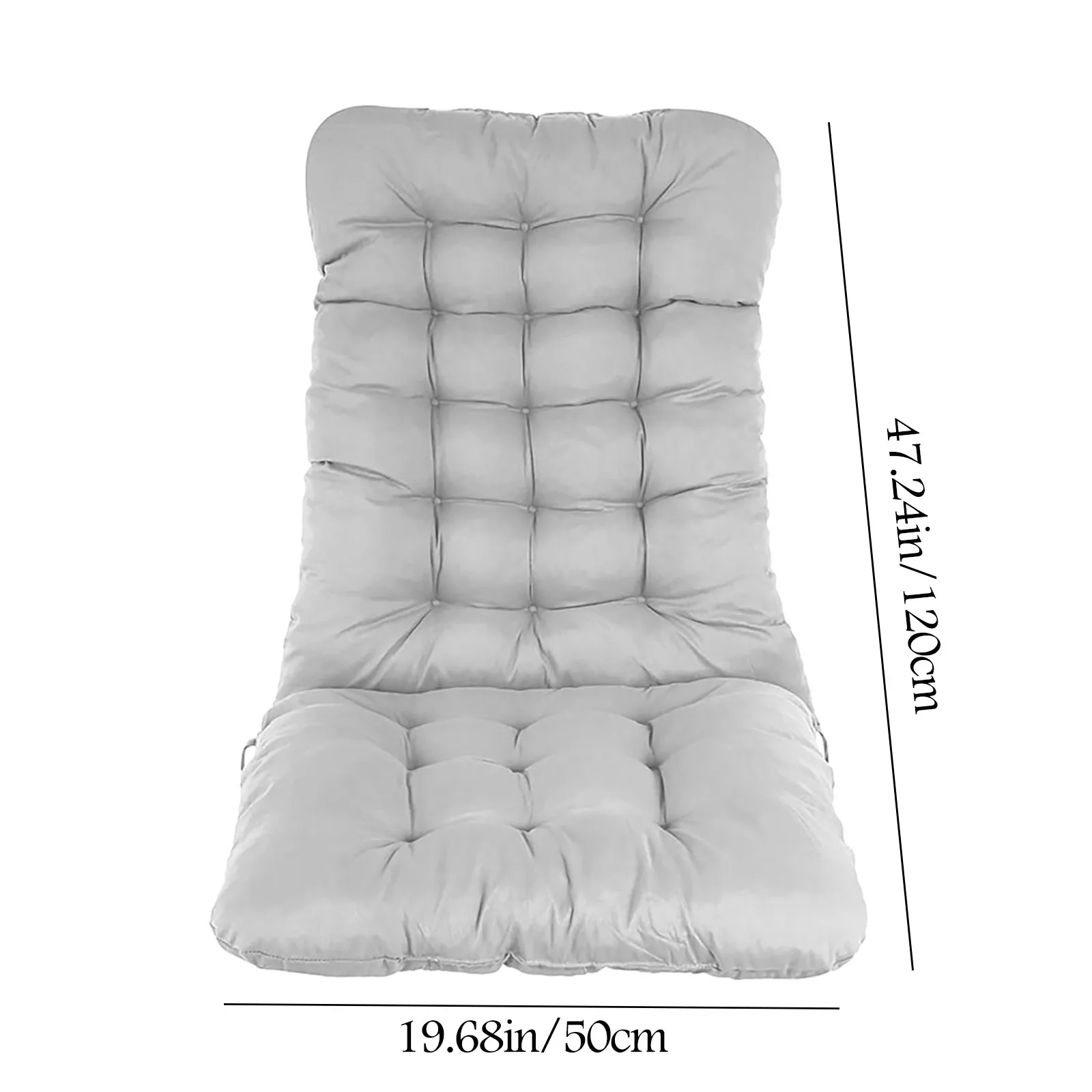 

Bench Cotton Cushion Solid Color Swing Cushion Indoor And Outdoor Recliner Folding Chair Cushion #W