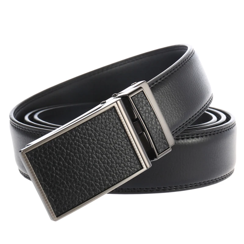 MEDYLA New Automatic buckle men belts fashion business belt Famous brand luxury belts for men leather 3.0cm