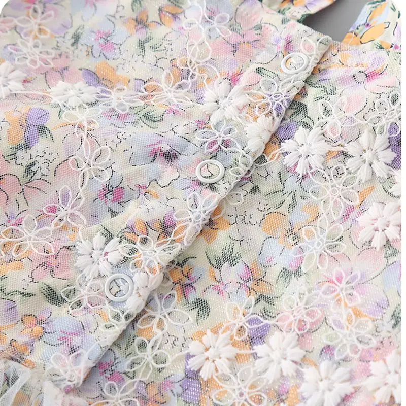 Одежда для маленьких девочек детский цветочный хлопковый комбинезон + шапочка