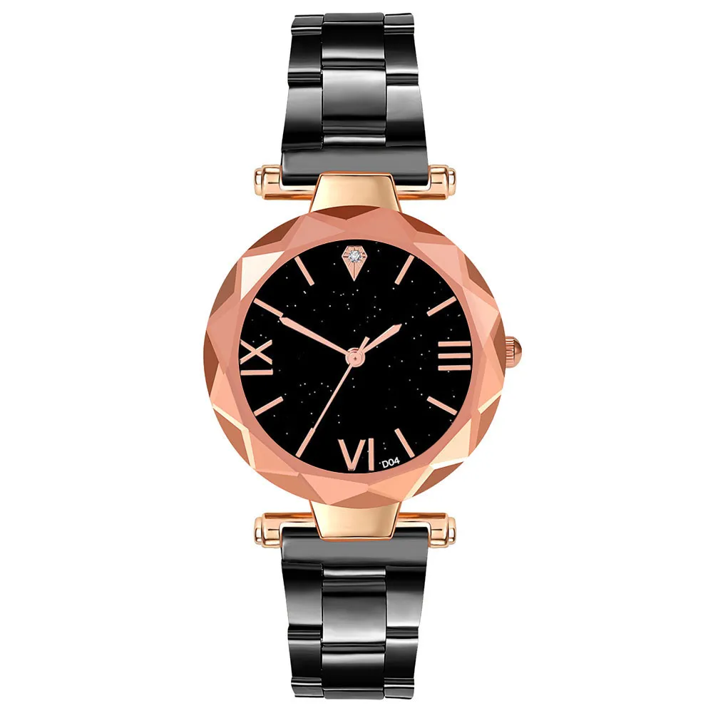 Women Watches Fashion Luxury Leisure Set Steel Strip Christmas Quartz Wrist Watch strap starry sky dial hot sale часы 03* | Наручные