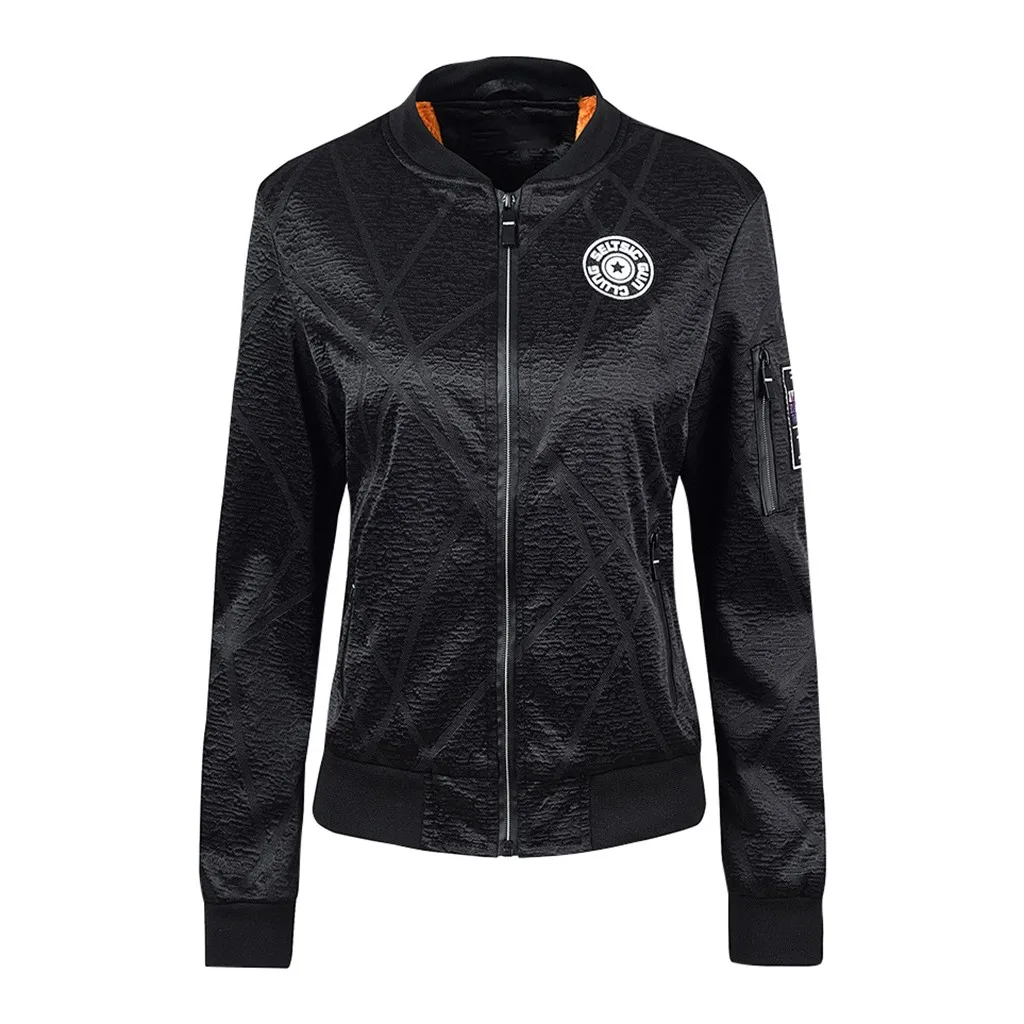 Вельветовая Женская куртка SAGACE с длинным рукавом однотонная высокого качества